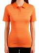 Orange Striped Polo Shirt